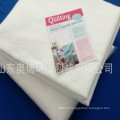 Ouate de coton thermofusible de couleur blanche naturelle fabriquée en Chine